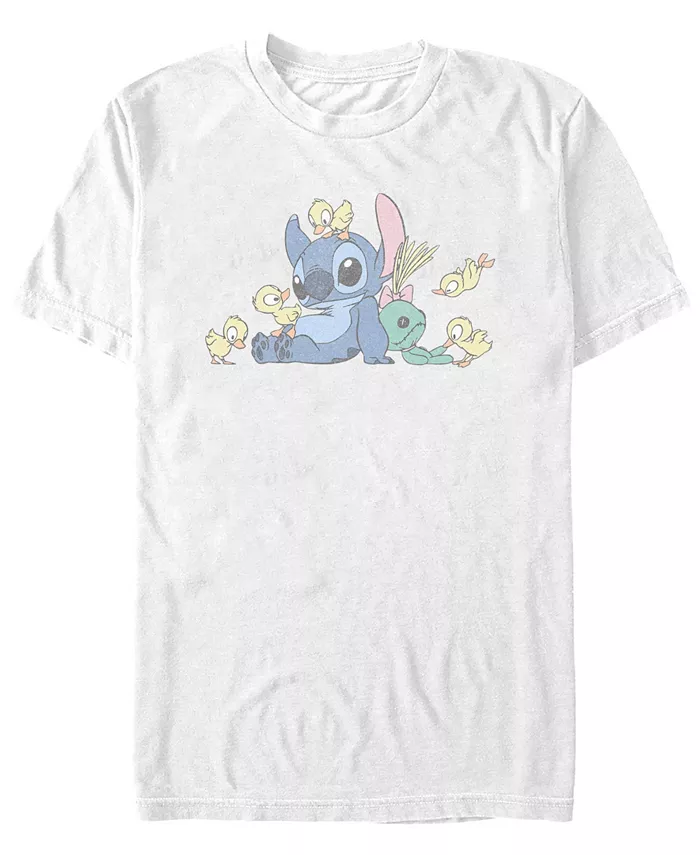 

Мужская футболка с коротким рукавом Ducky Kind Lilo Stitch, белый