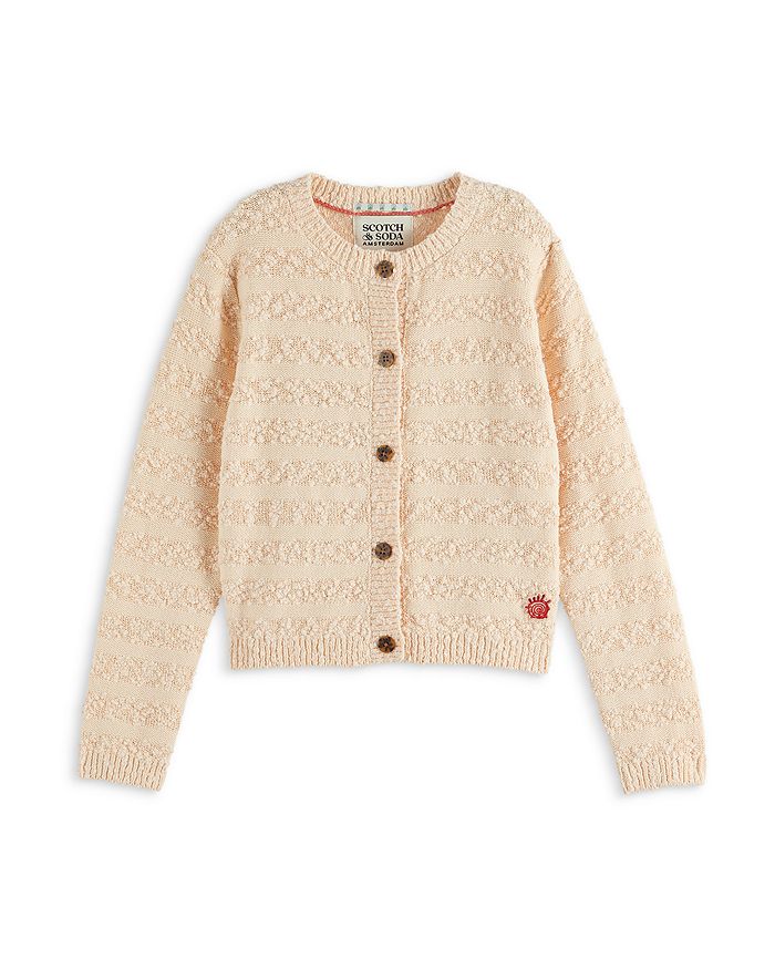 

Детский кардиган из букле - для малышей и детей постарше Scotch & Soda, красный