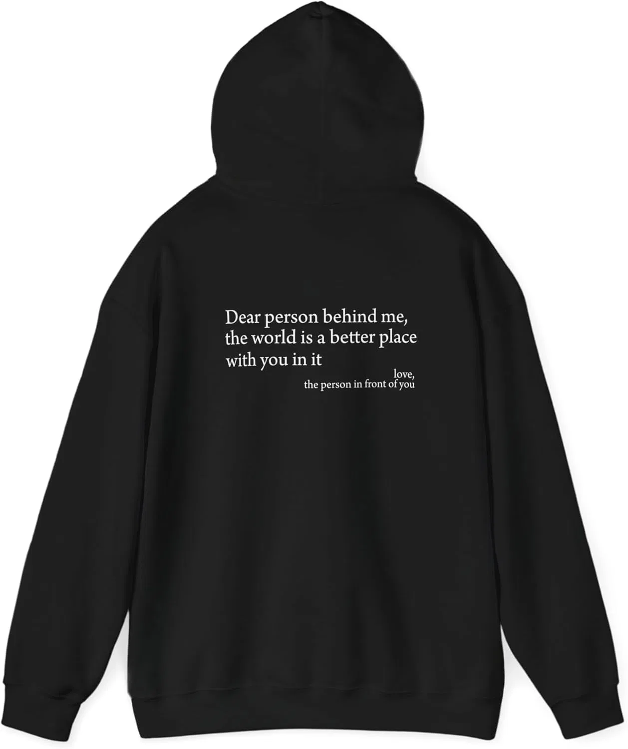Толстовка Dear Person Behind Me - трендовая унисекс GENERIC, черный — фото 3