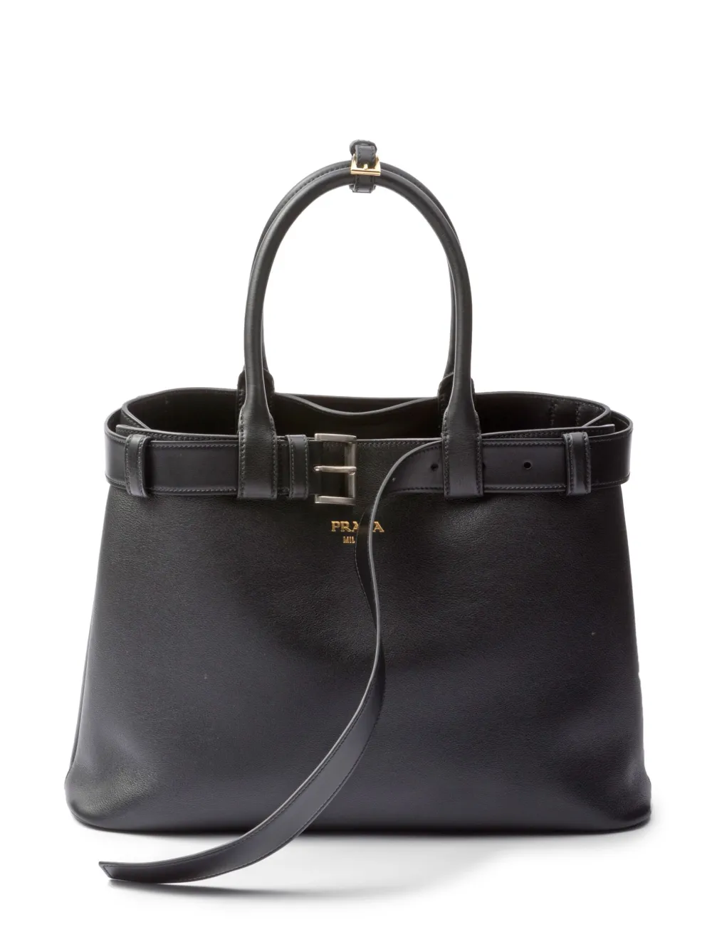 

Большая сумка с ремешком Prada, черный