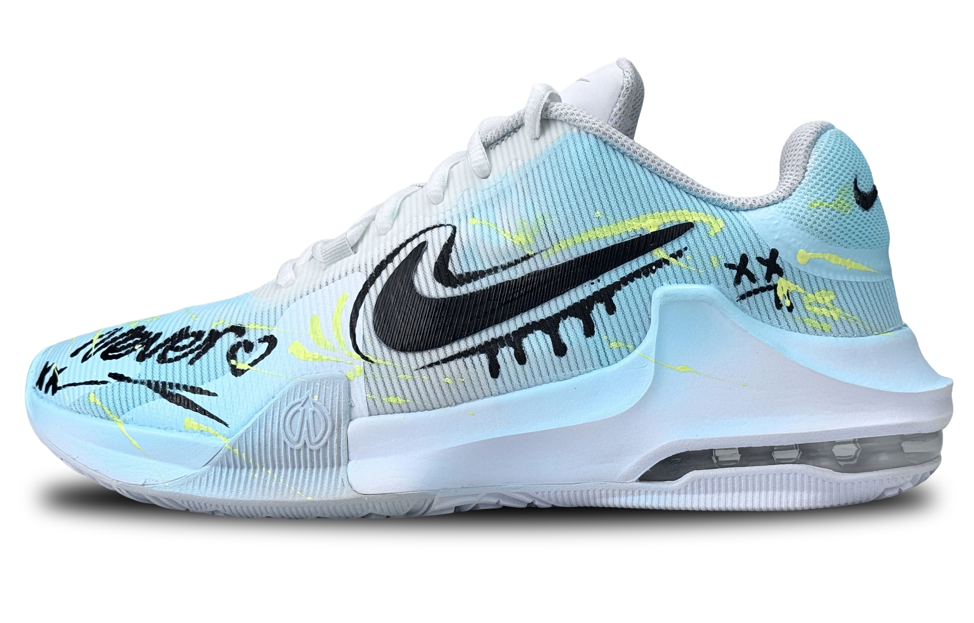 

Nike Баскетбольные кроссовки Air Max Impact 4 мужские, средний верх, черные, желтые