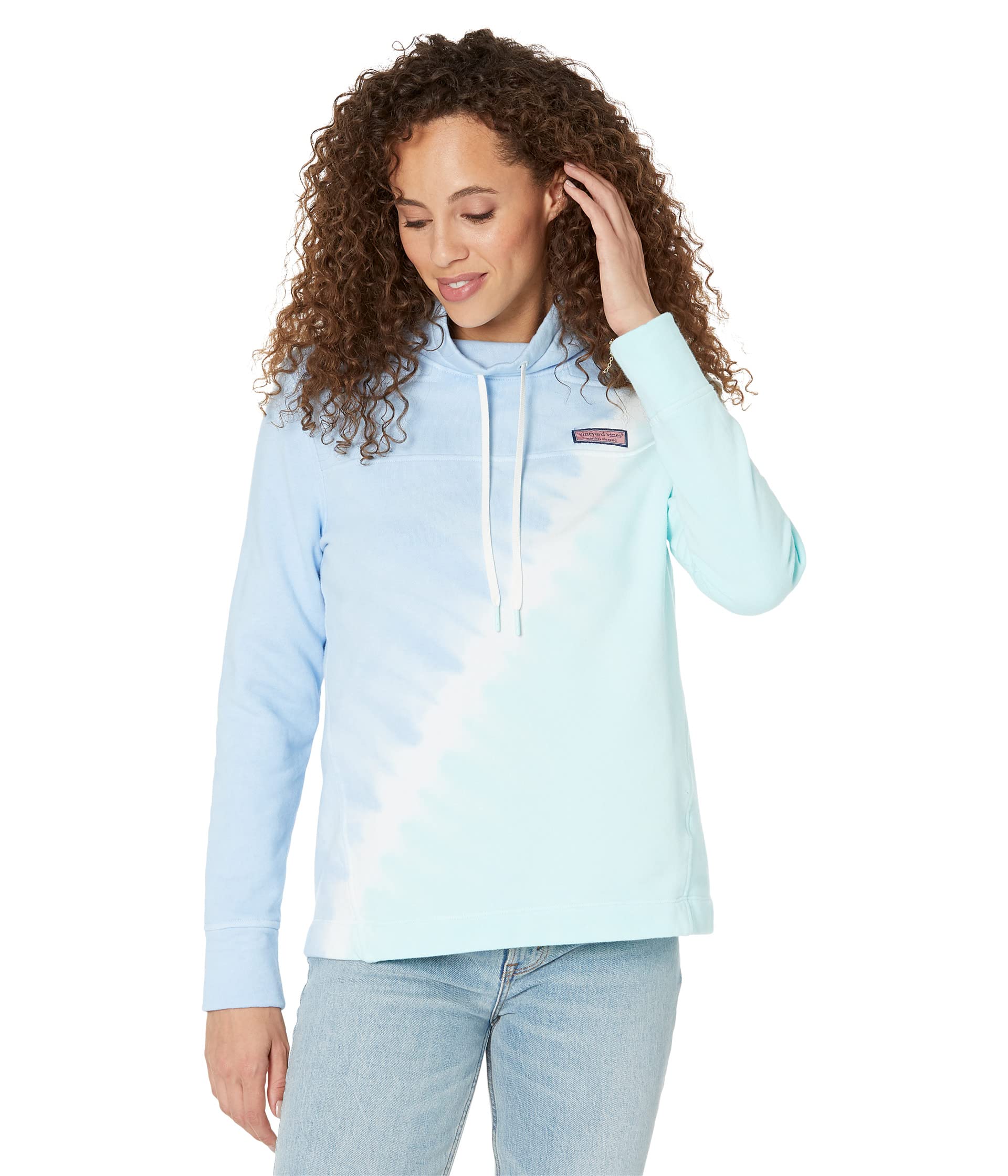 

Толстовка Vineyard Vines Wave Tie-Dye Surfshep, Cloud