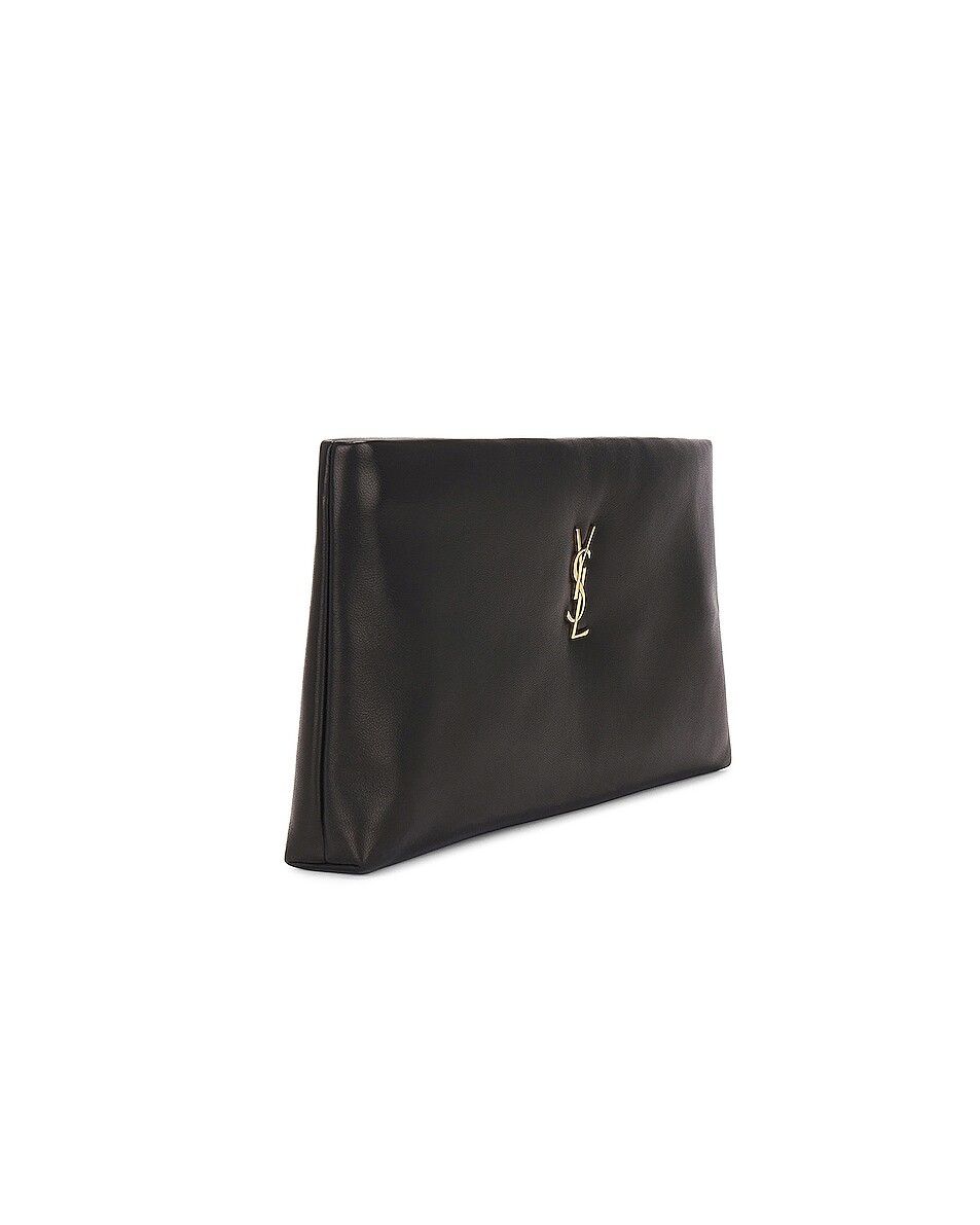 

Длинный клатч Calypso на молнии Saint Laurent, цвет Noir