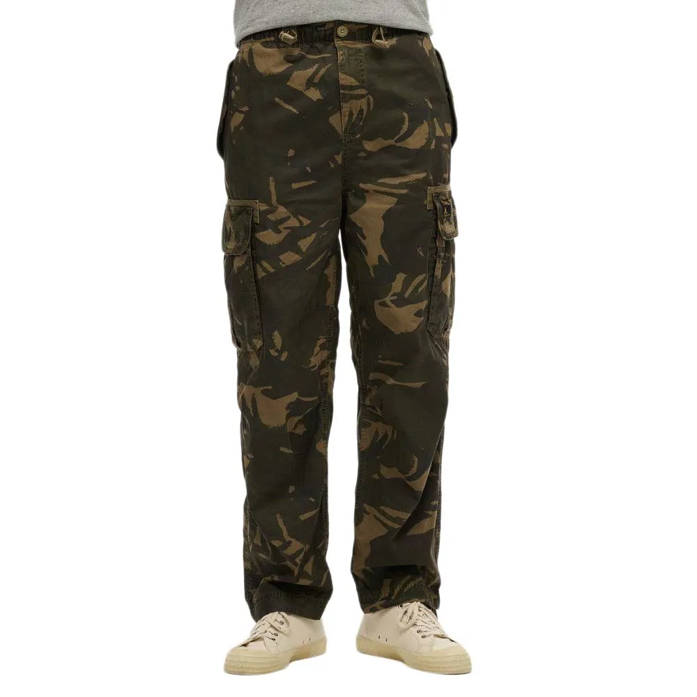 

Брюки карго Superdry Baggy Parachute, коричневый