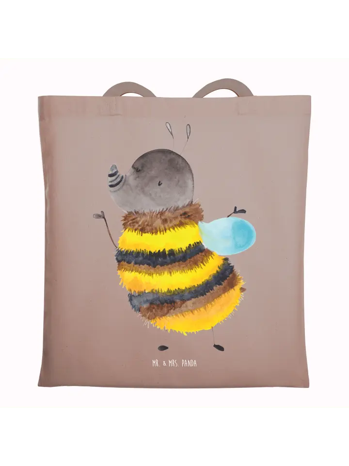 

Сумка для переноски Mr & Mrs Panda Hummel flauschig ohne Spruch, пастельно-коричневый