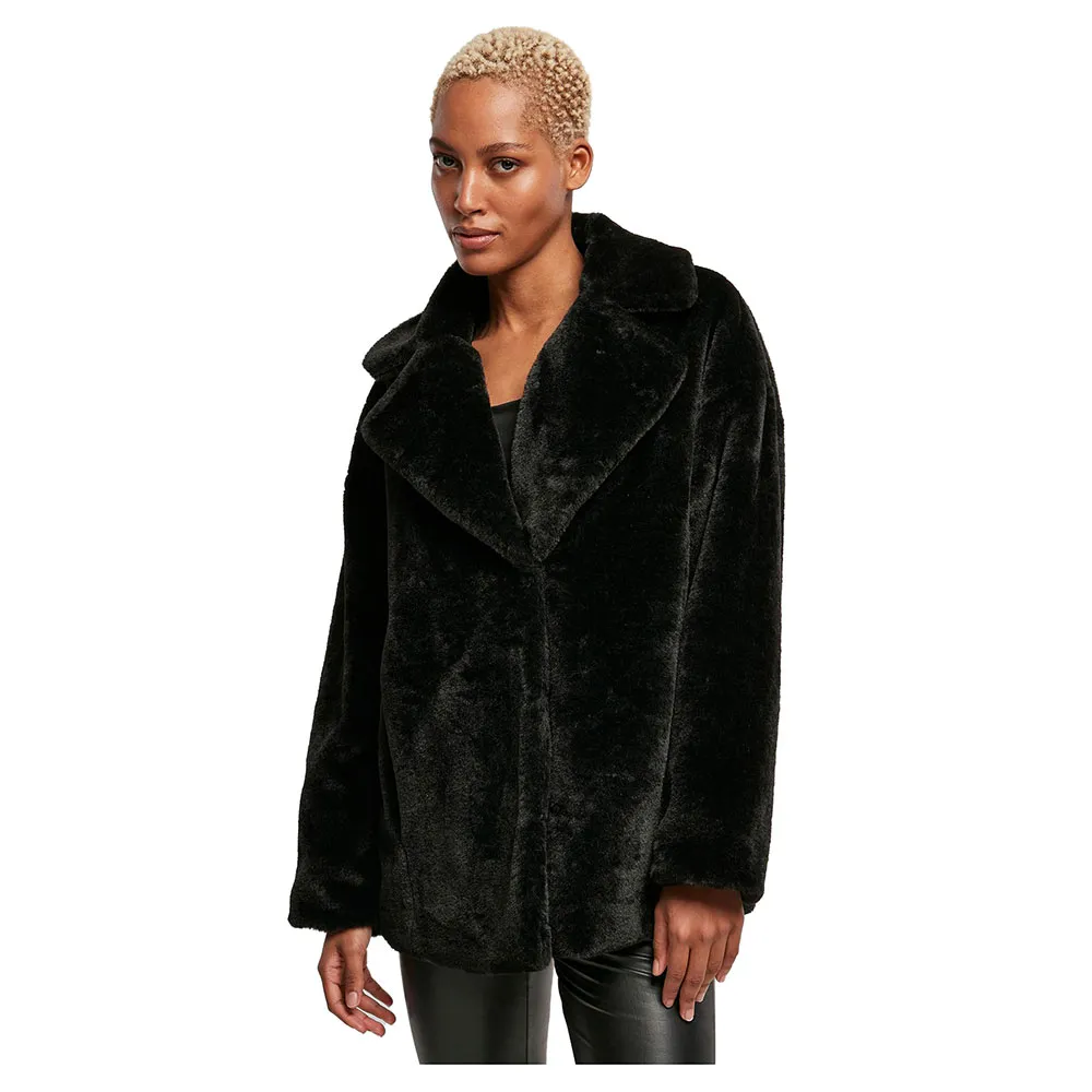 

Куртка Urban Classics Lapel Teddy, черный