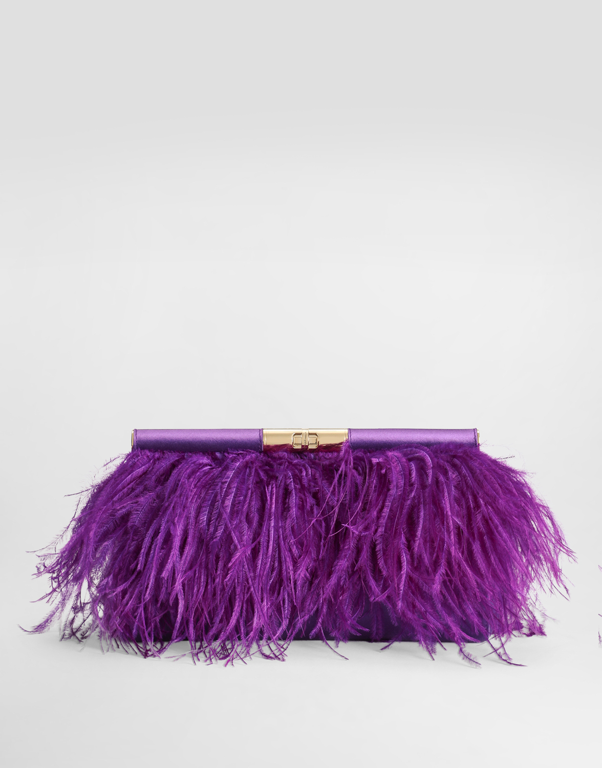 

Сумка на плечо marlene из сатина и с перьями Dolce & Gabbana, фиолетовый