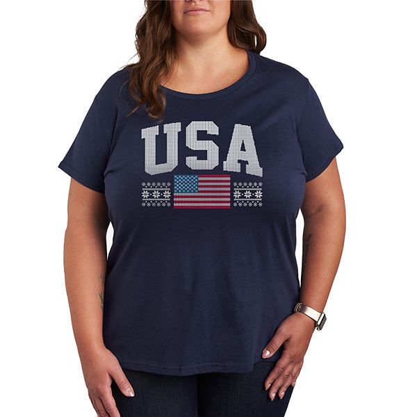 

Футболка с принтом в стиле зимнего спорта Plus size usa Licensed Character, Navy, Синий, Футболка с принтом в стиле зимнего спорта Plus size usa Licensed Character, Navy
