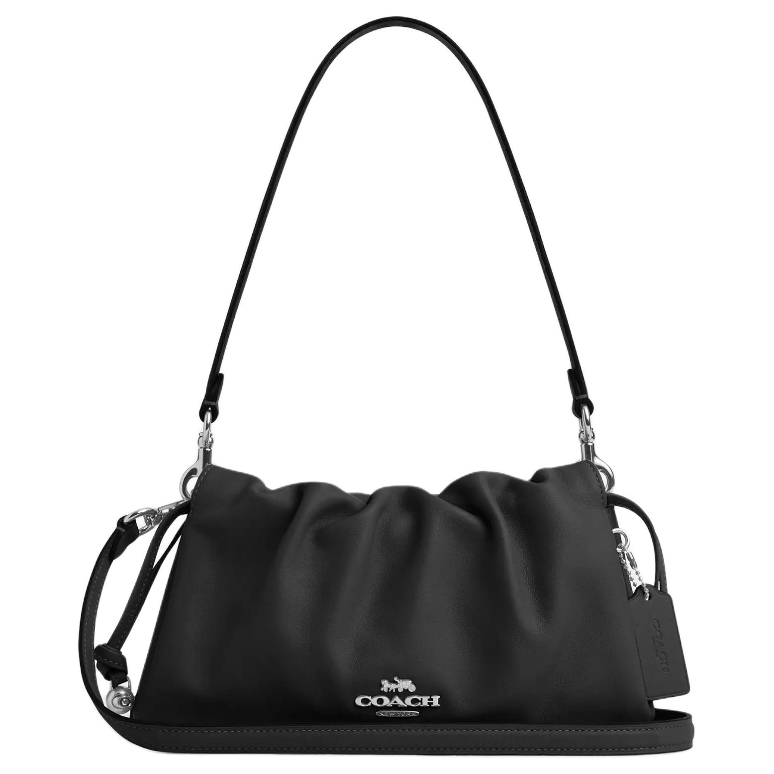 

Сумка Faye из телячьей кожи Cloud, женская сумка через плечо, черный COACH