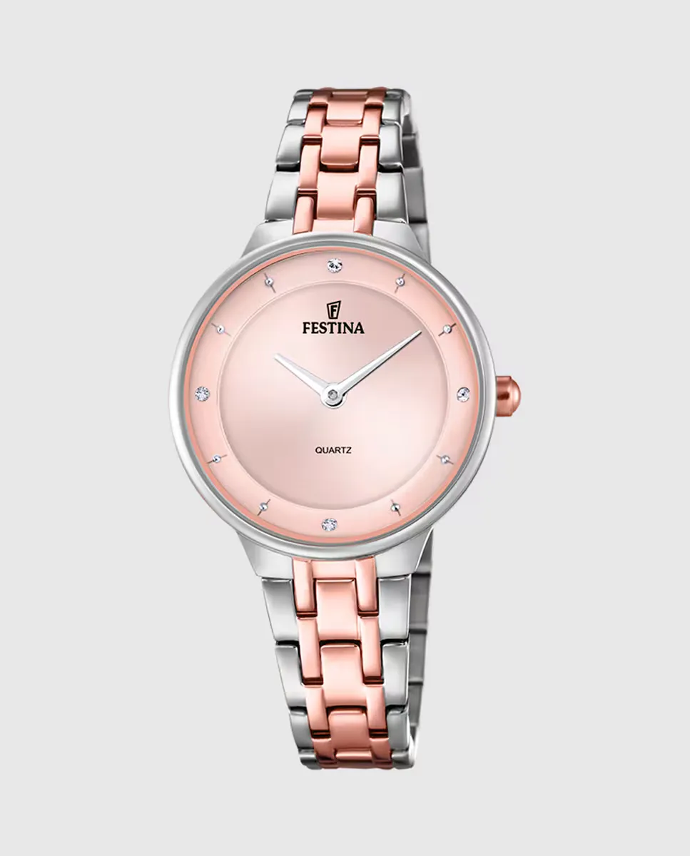 

Женские часы F20626/2 Mademoiselle из серебристой стали Festina, серебряный