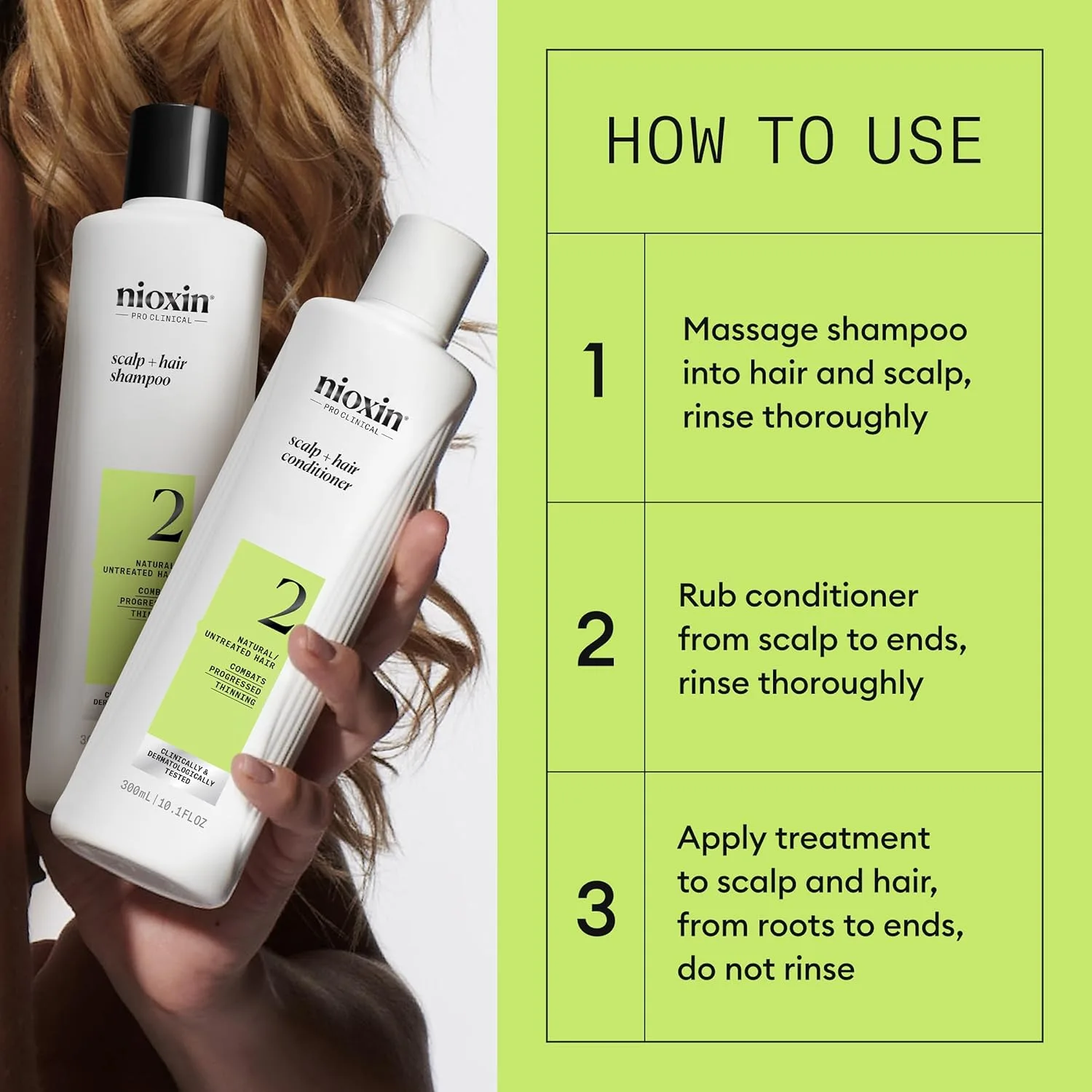 Набор Nioxin Scalp + Hair Thickening System и спрей для укладки Root Lifting | Для более густых и объемных волос | Укрепление и увеличение плотности | Объем с сильной фиксацией | Запас на 3 месяца — фото 3