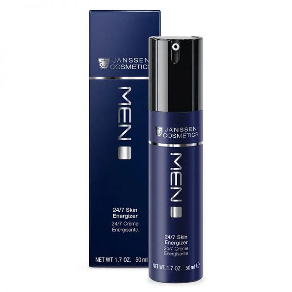 

Janssen Cosmetics, Men 24/7 Skin Energizer, бодрящий крем для лица на день и ночь, 50 мл