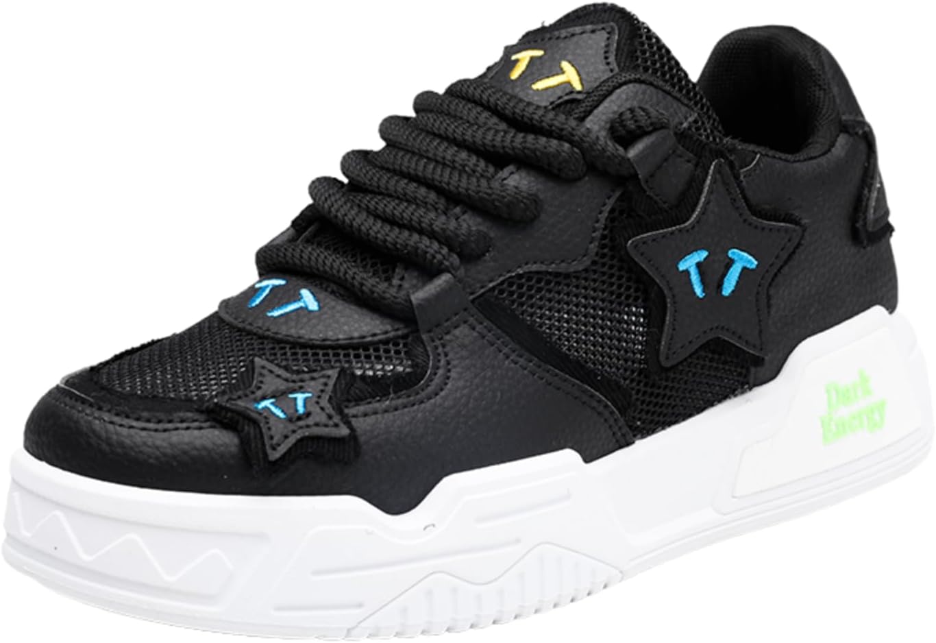 

Мужские кроссовки Aokisx Star с акцентной сеткой, модная повседневная обувь - стильные для прогулок по улице, посещения спортзала и ежедневных поездок, черный