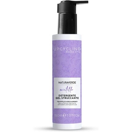 

Naturaverde Upcycling Blueberry Очищающий гель для лица под макияж с экстрактом клюквы и гиалуроновой кислотой 150 мл