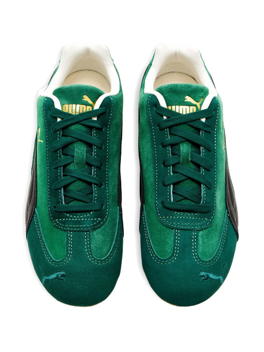 Кроссовки Speedcat из замши и кожи PUMA, зеленый — фото 2