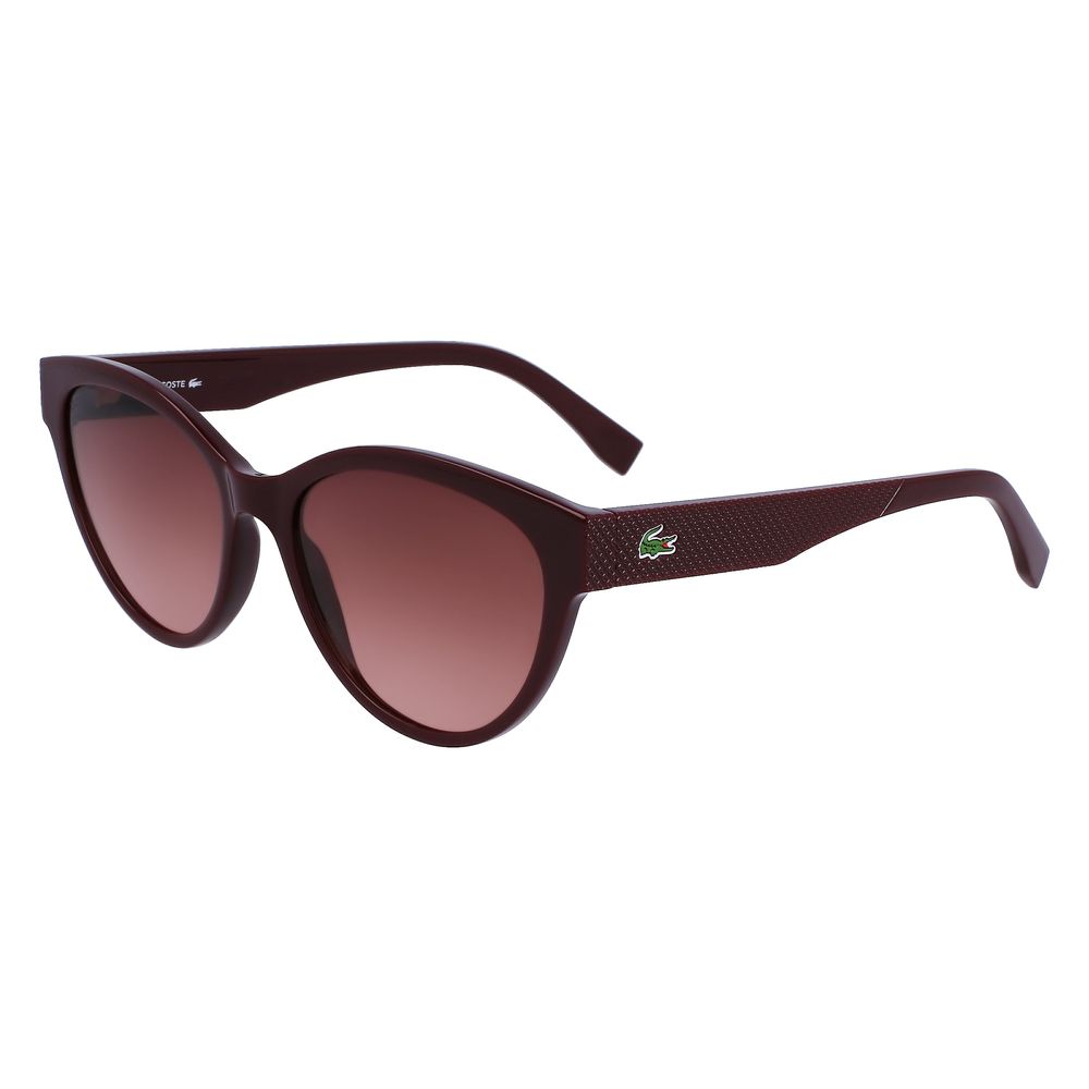 

Красные инжектированные солнцезащитные очки Lacoste