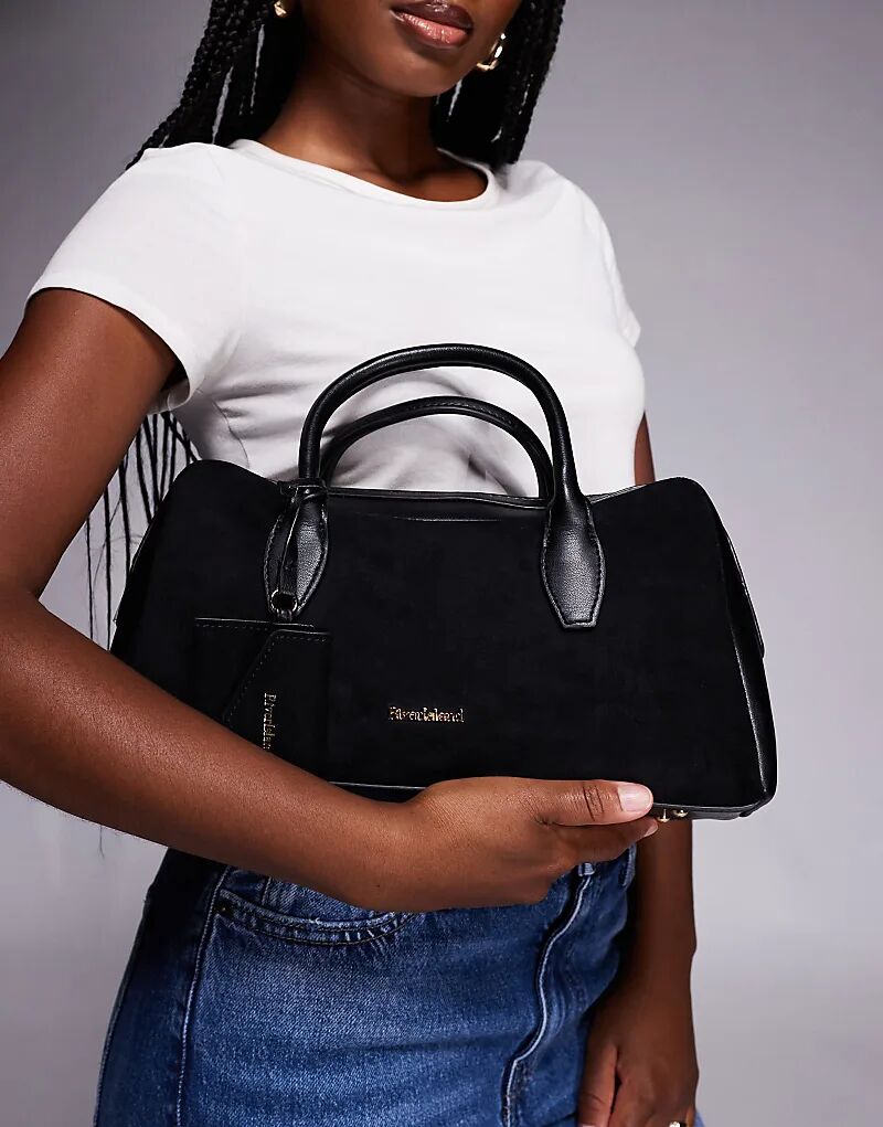 

Сумка-котелок River Island Curver Top черного цвета