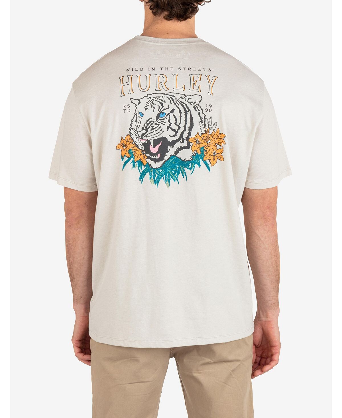 

Мужская футболка с коротким рукавом Tiger Palm на каждый день Hurley