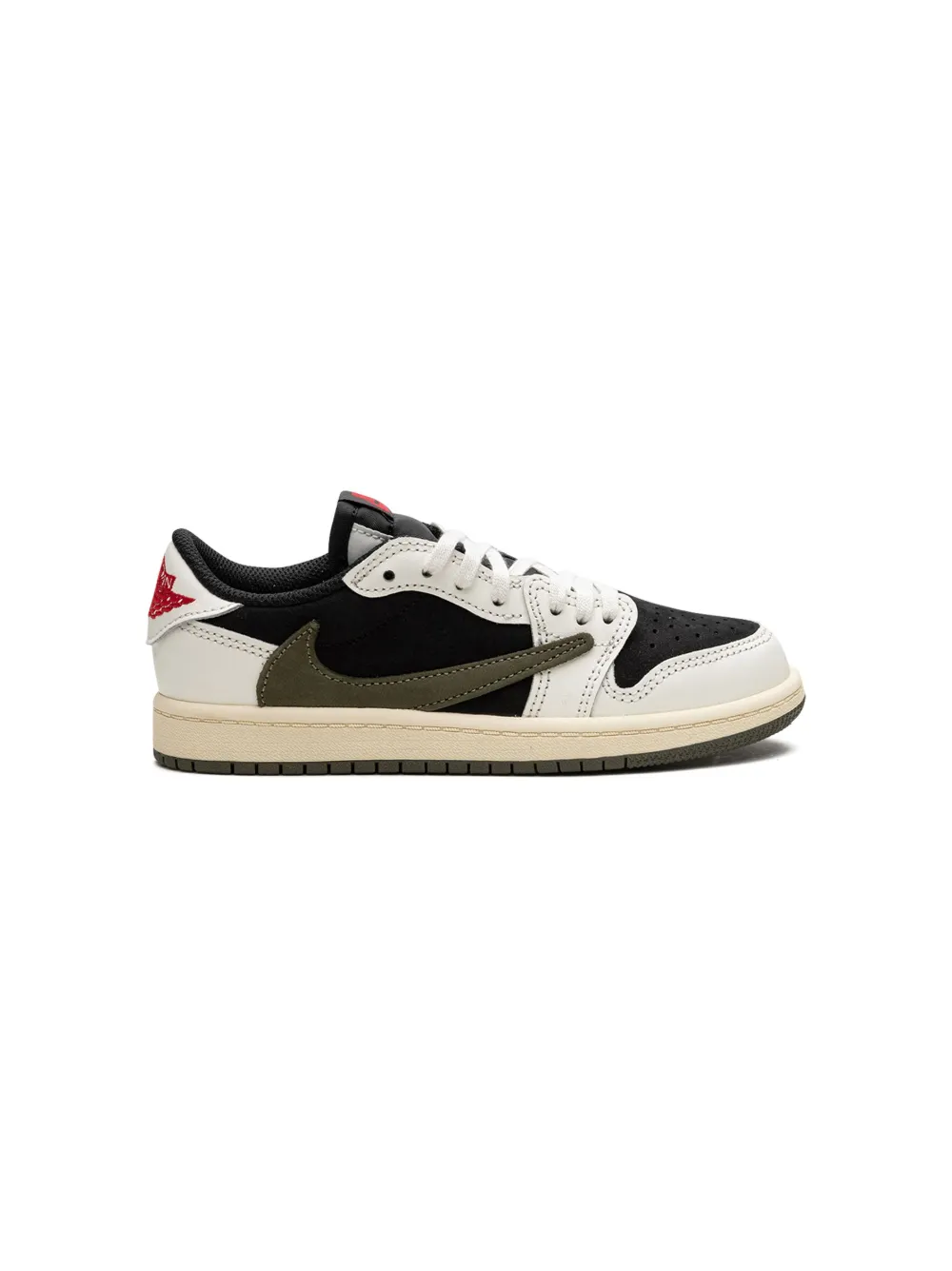 Кроссовки Air Jordan 1 Low «Travis Scott - Olive» Jordan Kids, зеленый — фото 2
