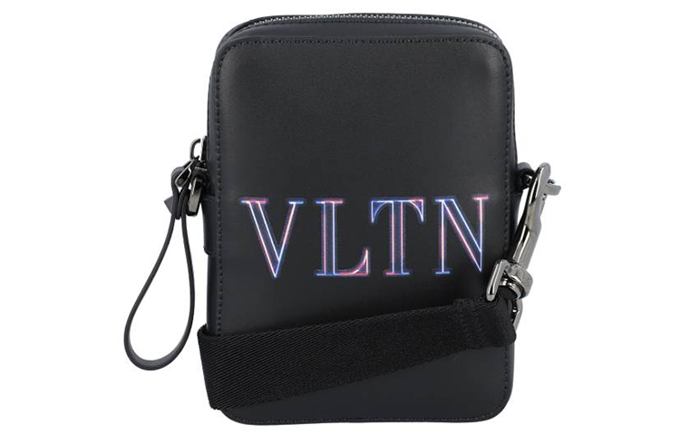 

Valentino Сумка на пояс VLTN из телячьей кожи для телефона, черная мужская