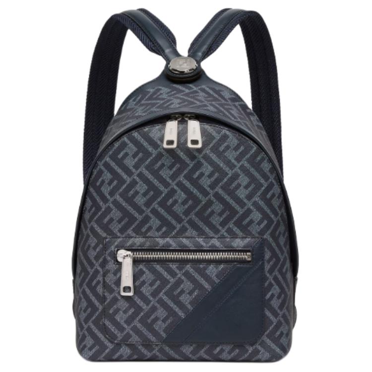 

FENDI Холщовый рюкзак мужской синий