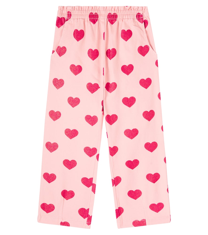 

Штаны из хлопка с принтом magot Konges Sløjd, Amour Glitter