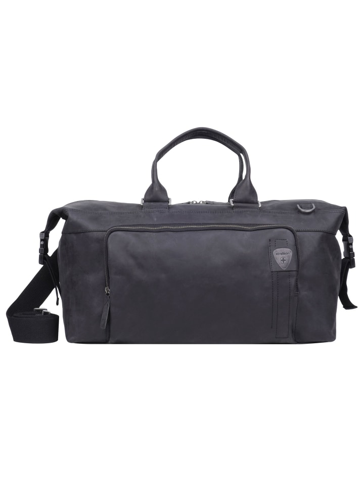 

Дорожная сумка Richmond Landon Weekender из кожи, 50 см, черный цвет Strellson