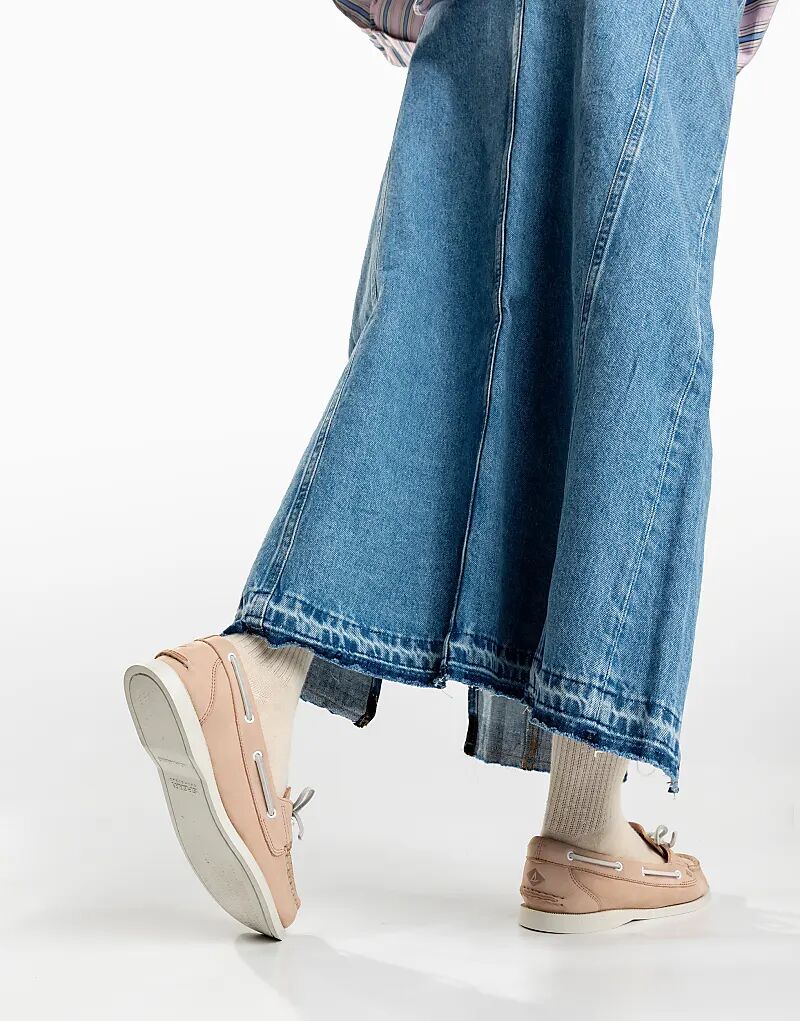 Туфли-лодочки Sperry Authentic с одним люверсом, светло-розового цвета — фото 4