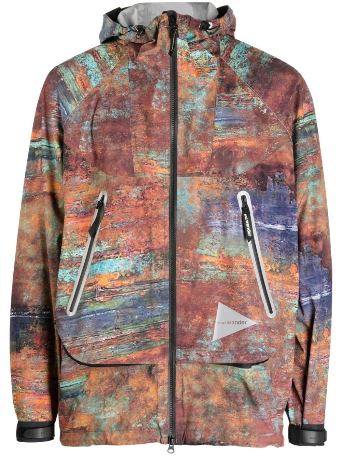 

and Wander Pertex-print rain jacket, разноцветный