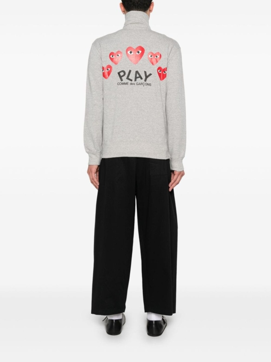 Толстовка с нашивкой Comme Des Garçons Play, серый — фото 3