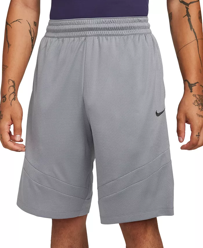 

Мужские баскетбольные шорты Icon Dri-FIT с влагоотведением, длина 11" Nike, серый