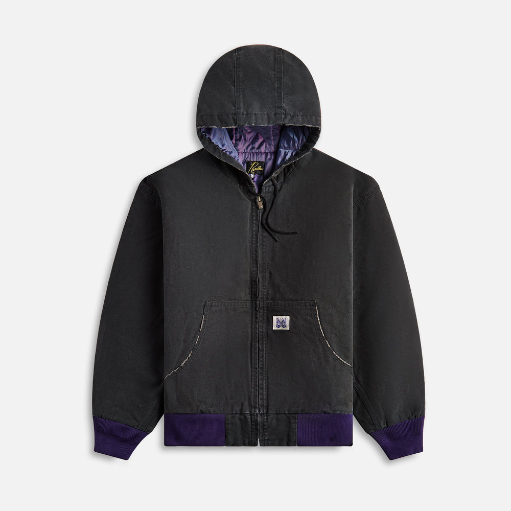 

Куртка Needles Zipped Work Hoodie 11oz Cotton Oxford, черный