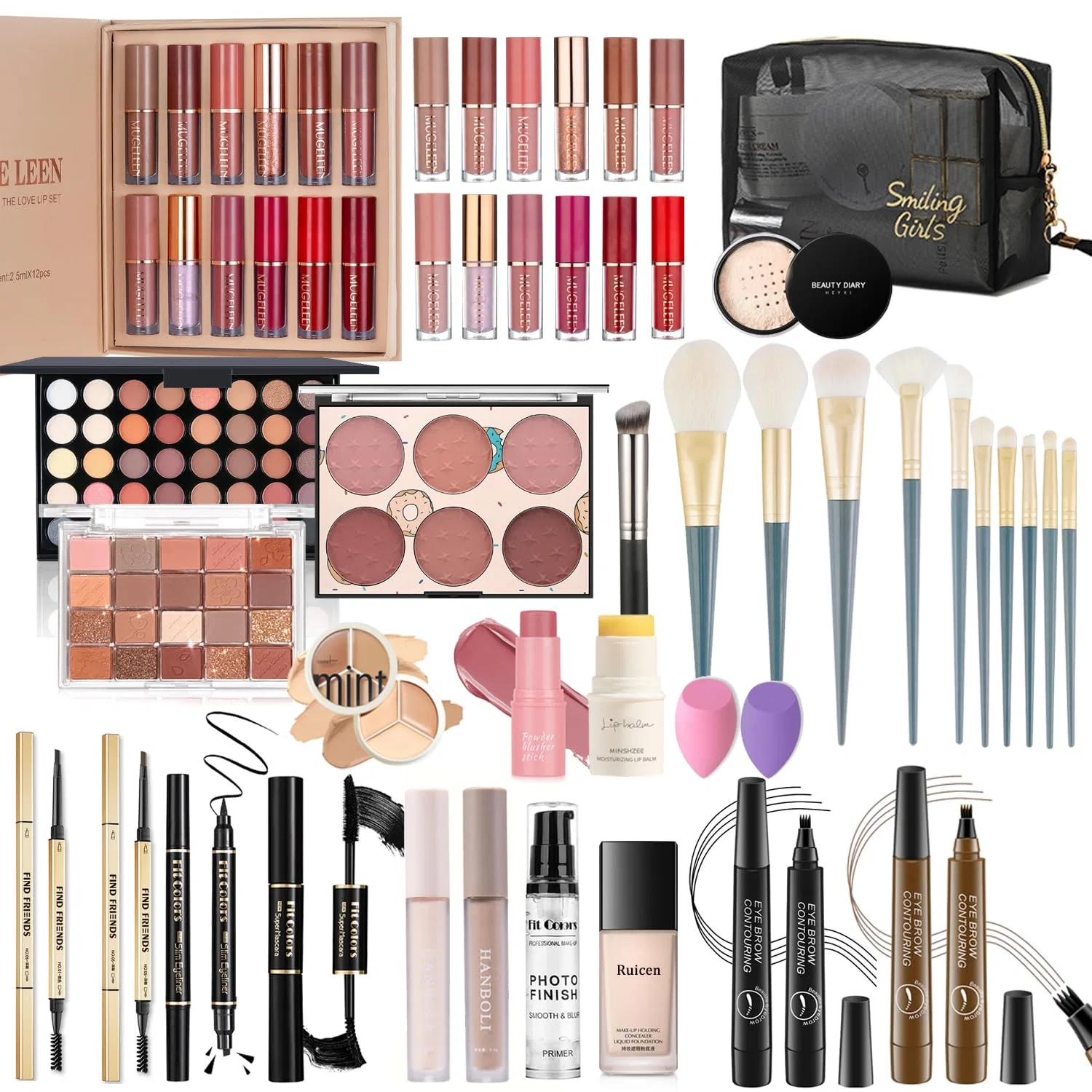 Набор для макияжа из 43 предметов от Ruicen Ruicen, A (Matte Eyeshadow)