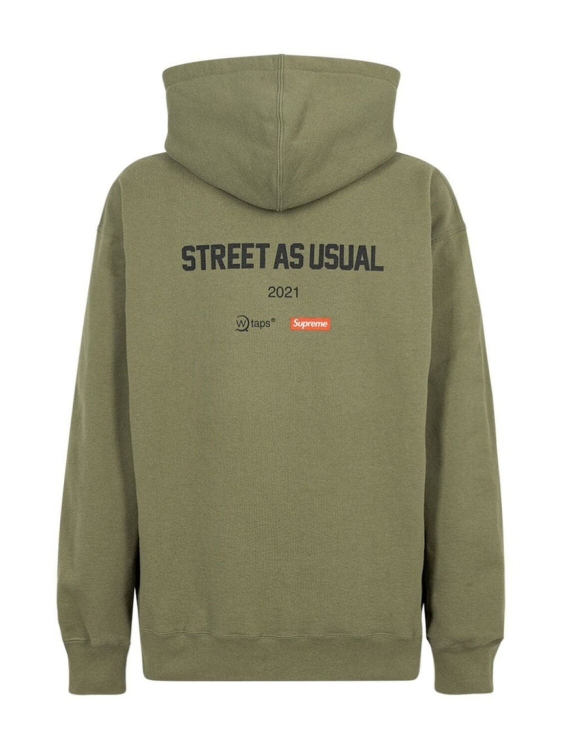 Худи с принтом Sic'em! из коллаборации с WTAPS Supreme, зеленый — фото 3
