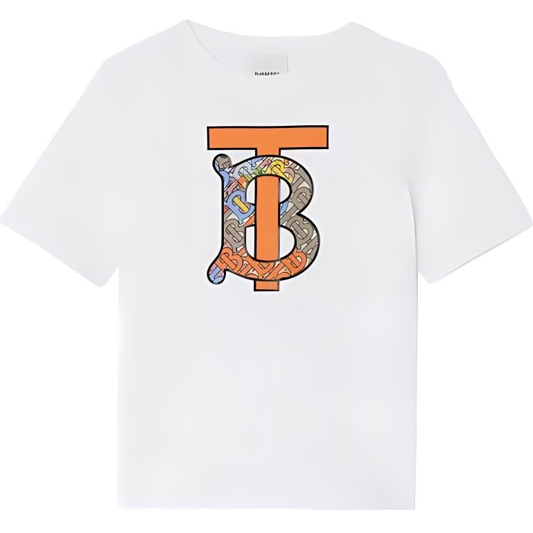 

Футболка Burberry детская, белый / оранжевый