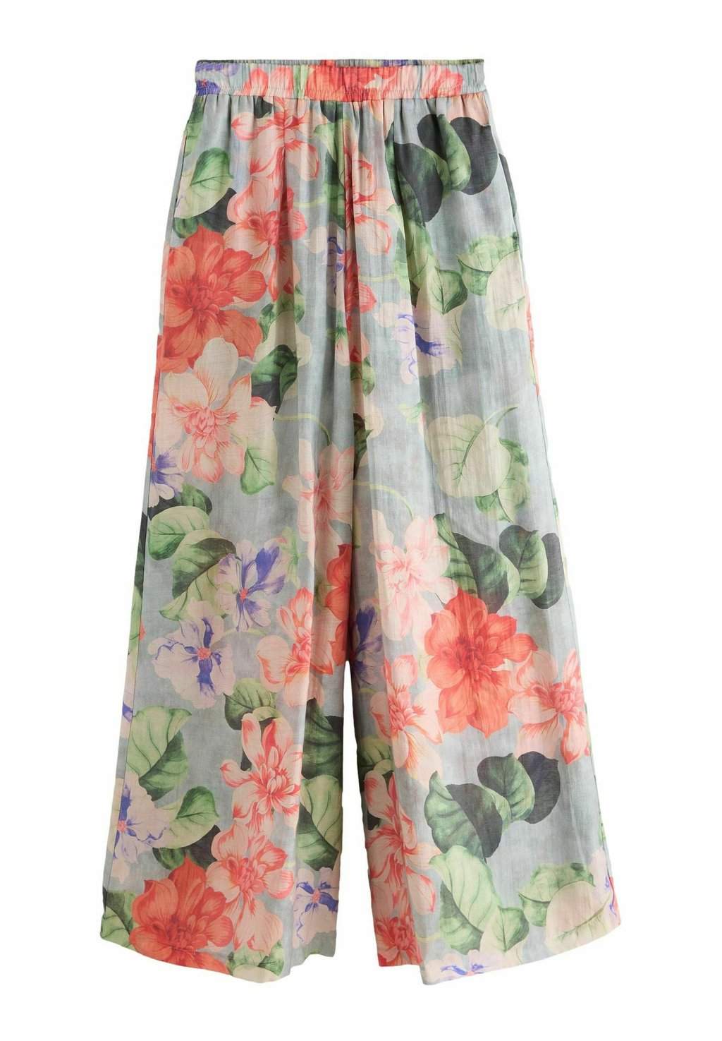

Брюки SUPER WIDE SHEER PRINTED Next, синий