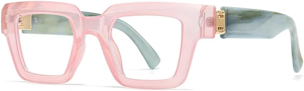 

Солнцезащитные очки для мужчин и женщин - защита UV400 - прозрачные градиентные очки в стиле панк, конфетные, для занятий спортом на открытом воздухе и вождения DSVIGF, Pink Clear