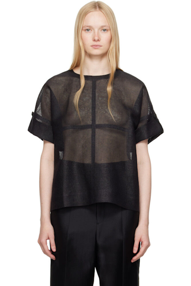 

Футболка с черным папирусом ISSEY MIYAKE