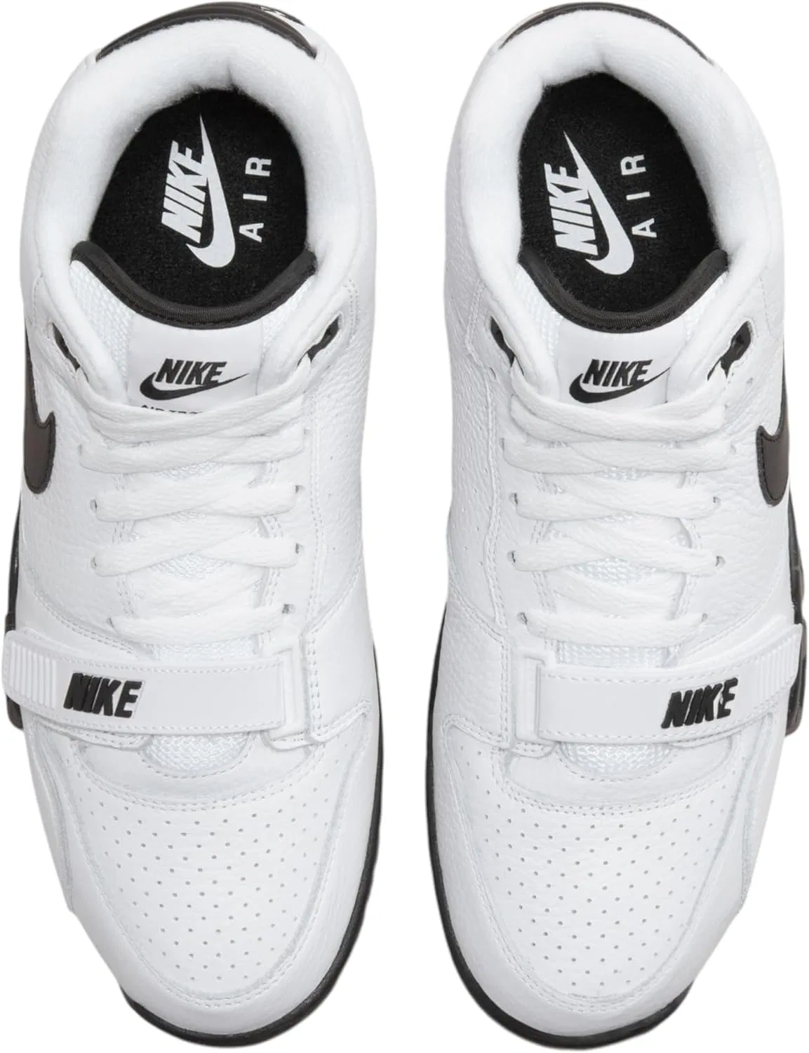 Кроссовки Air Jordan 1 Mid, Nike, White/Black — фото 2