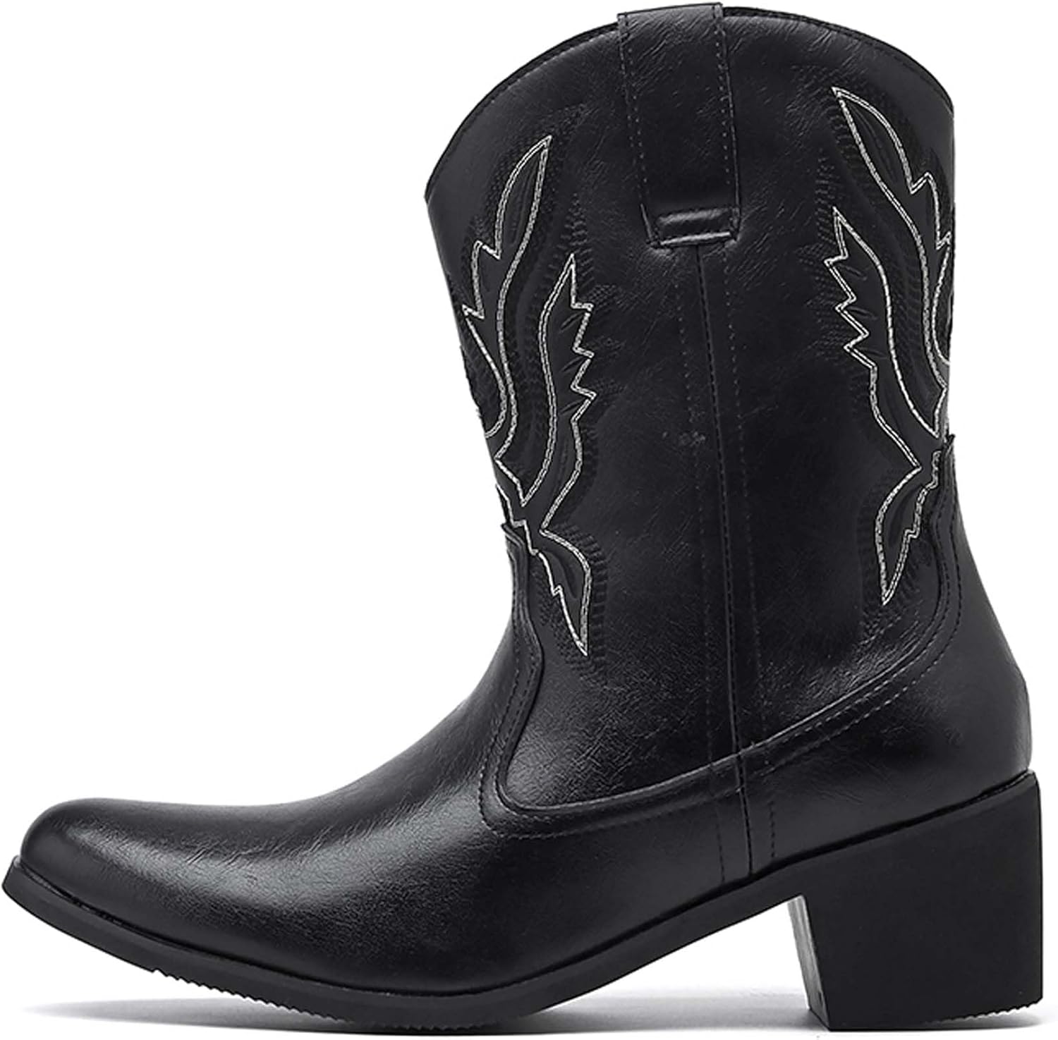 

Мужские джинсовые ботинки с противоскользящей подошвой для осени и зимы, прочные, модные, ретро-классические туфли Generic, черный