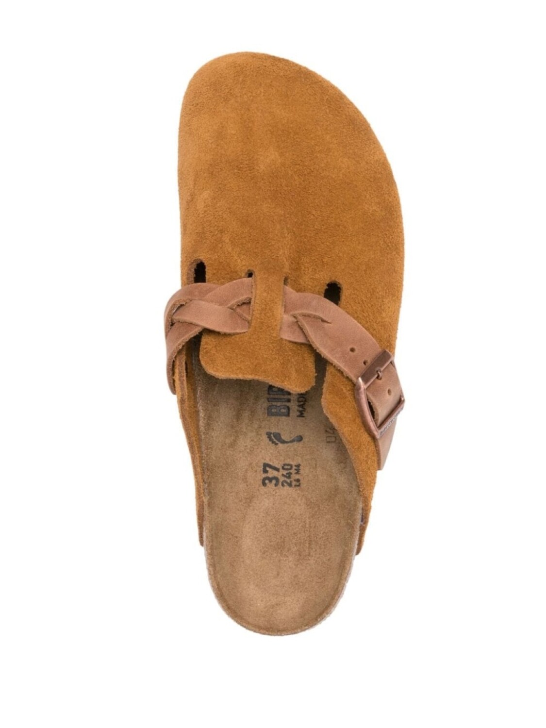 Birkenstock мюли с закругленным носком и пряжками, коричневый — фото 4