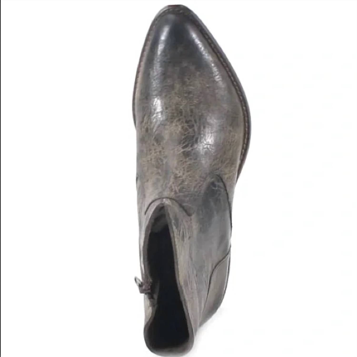 Женские классные кожаные ботинки Cool Wind Vintage Leather Booties из угольно-серой винтажной кожи DIBA True, цвет charcoal vintage leather — фото 4