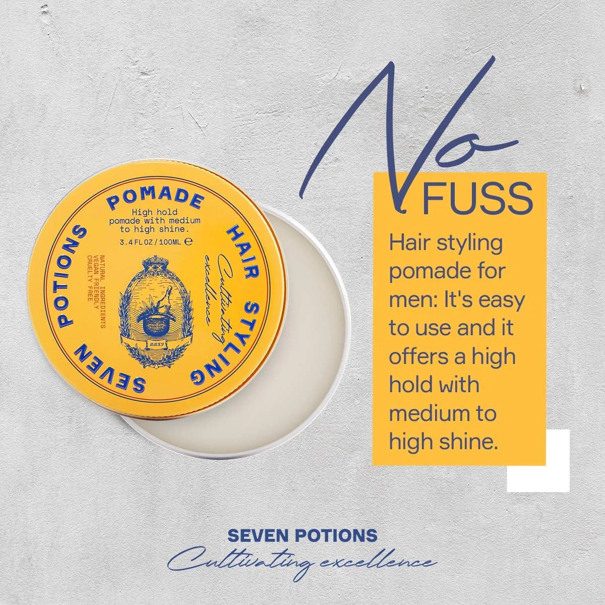 Помада для укладки волос «Natural Pomade» от Seven Potions Seven Potions — фото 2