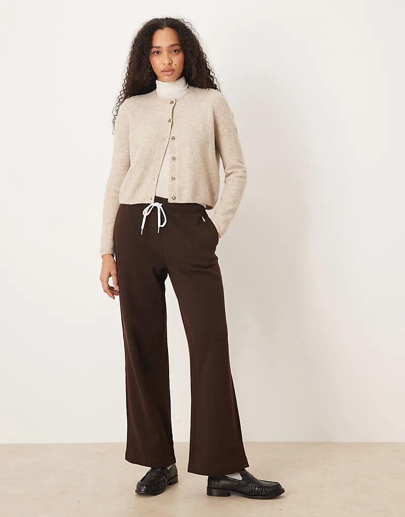 

Широкие брюки-джоггеры Polo Ralph Lauren коричневого цвета