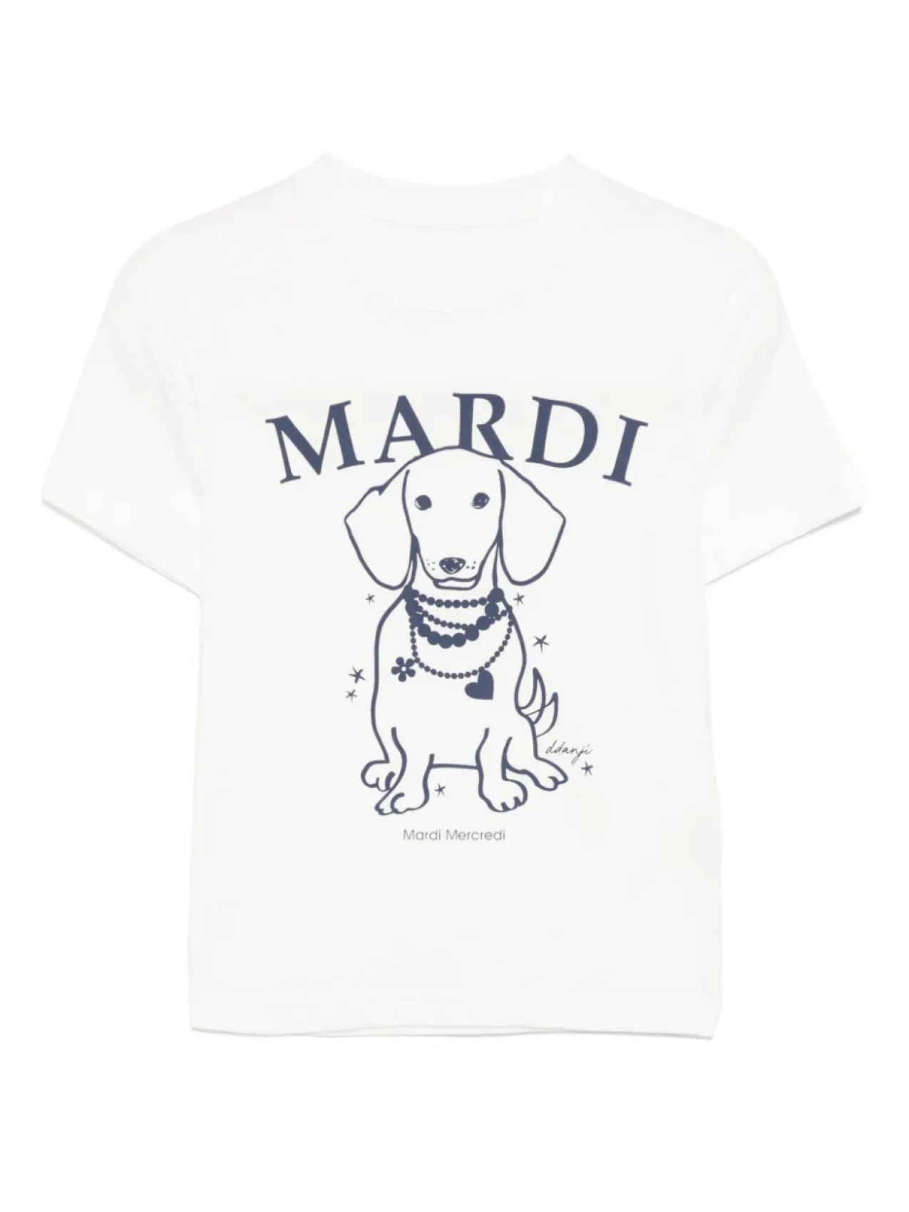 

Mardi Mercredi Les Petites футболка с графичным принтом, белый