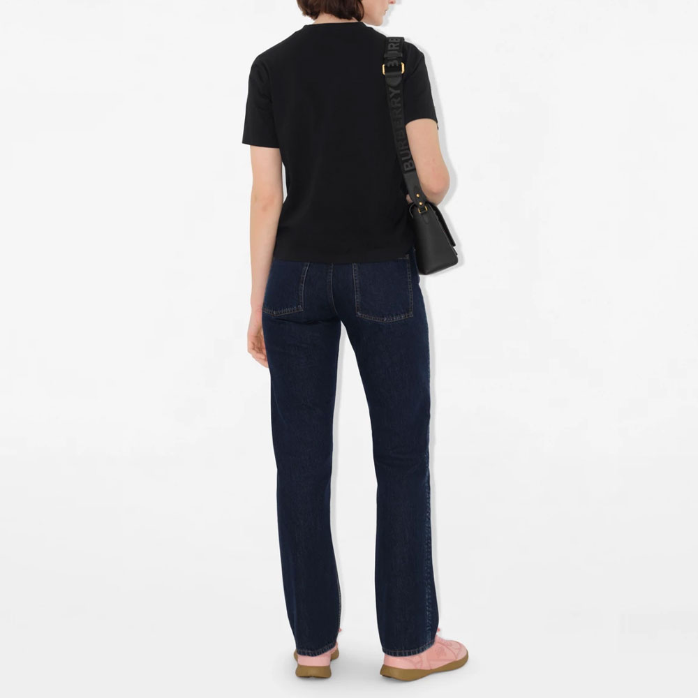 Футболка Cotton T Burberry, черный — фото 4