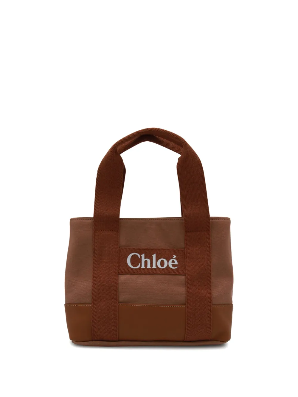 

Сумка-тоут с логотипом Chloé Kids, коричневый