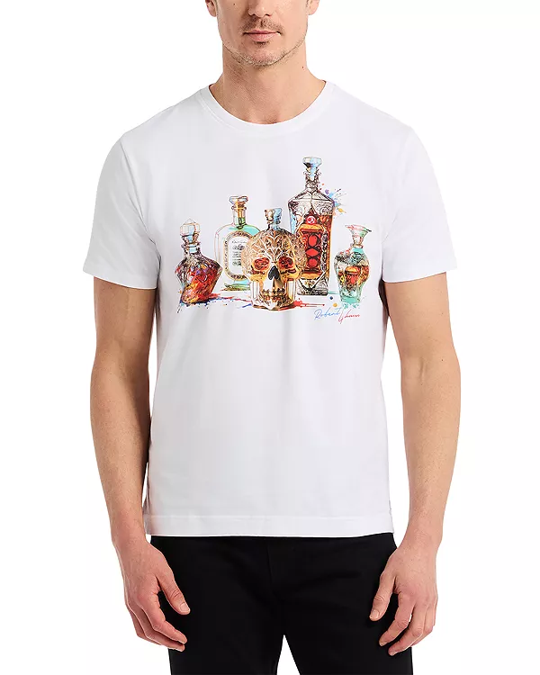 

Футболка с коротким рукавом и графическим принтом Robert Graham, белый