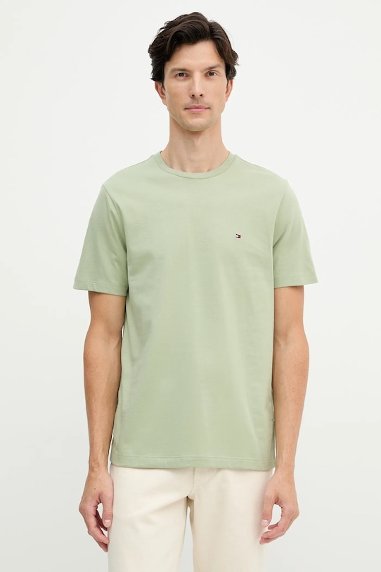 

Хлопковая футболка Tommy Hilfiger, зеленый