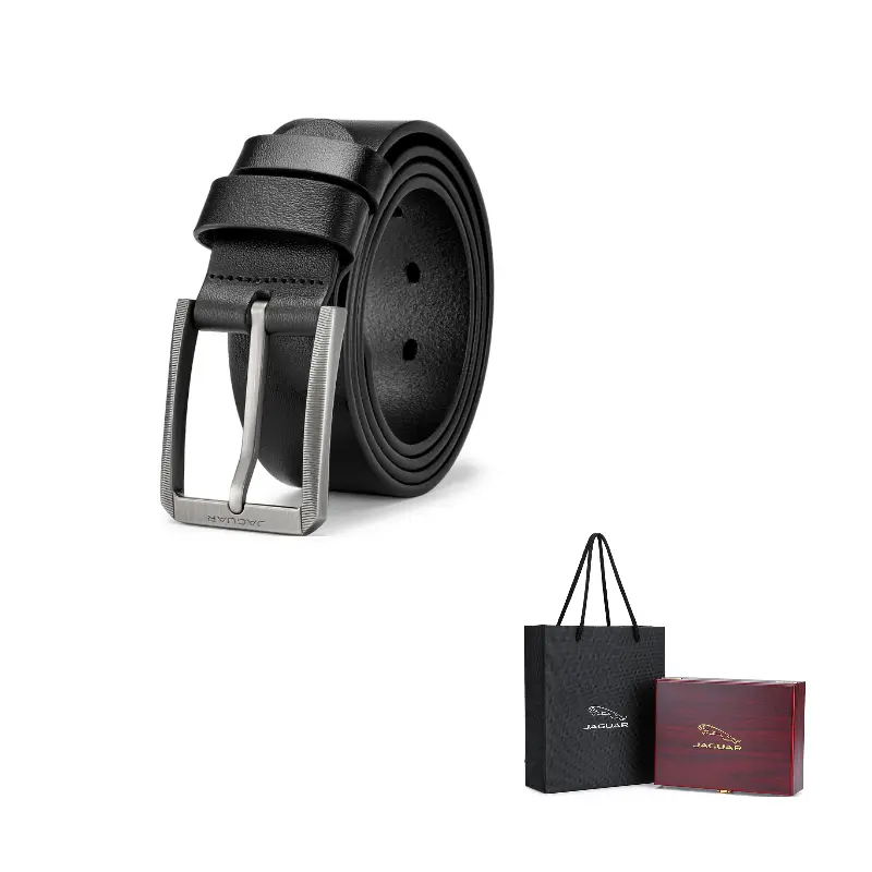 

JAGUAR Кожаный ремень мужской черный, Black